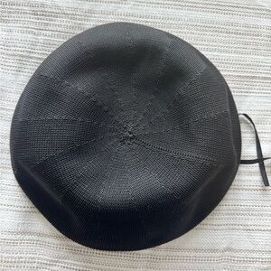 Black Beret with Adjustable String